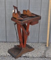 ANTIQUE HARNESS MAKER'S BENCHw