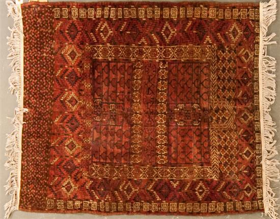 Antique Hatchli prayer rug,