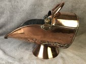 ANTIQUE HEAVY COPPER COAL HOD