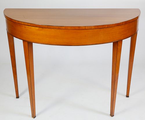 ANTIQUE HEPPLEWHITE STYLE DEMI-LUNE