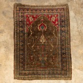 ANTIQUE HERIZ CARPET, 5'3" X 3