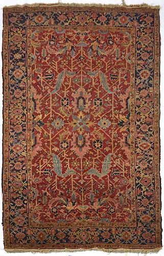 ANTIQUE HERIZ CARPET, APPX 9'6" X