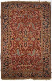 ANTIQUE HERIZ CARPET, APPX 9'6