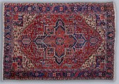 ANTIQUE HERIZ HAND KNOTTED WOO