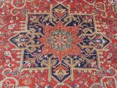ANTIQUE HERIZ ROOM SIZE RUG -