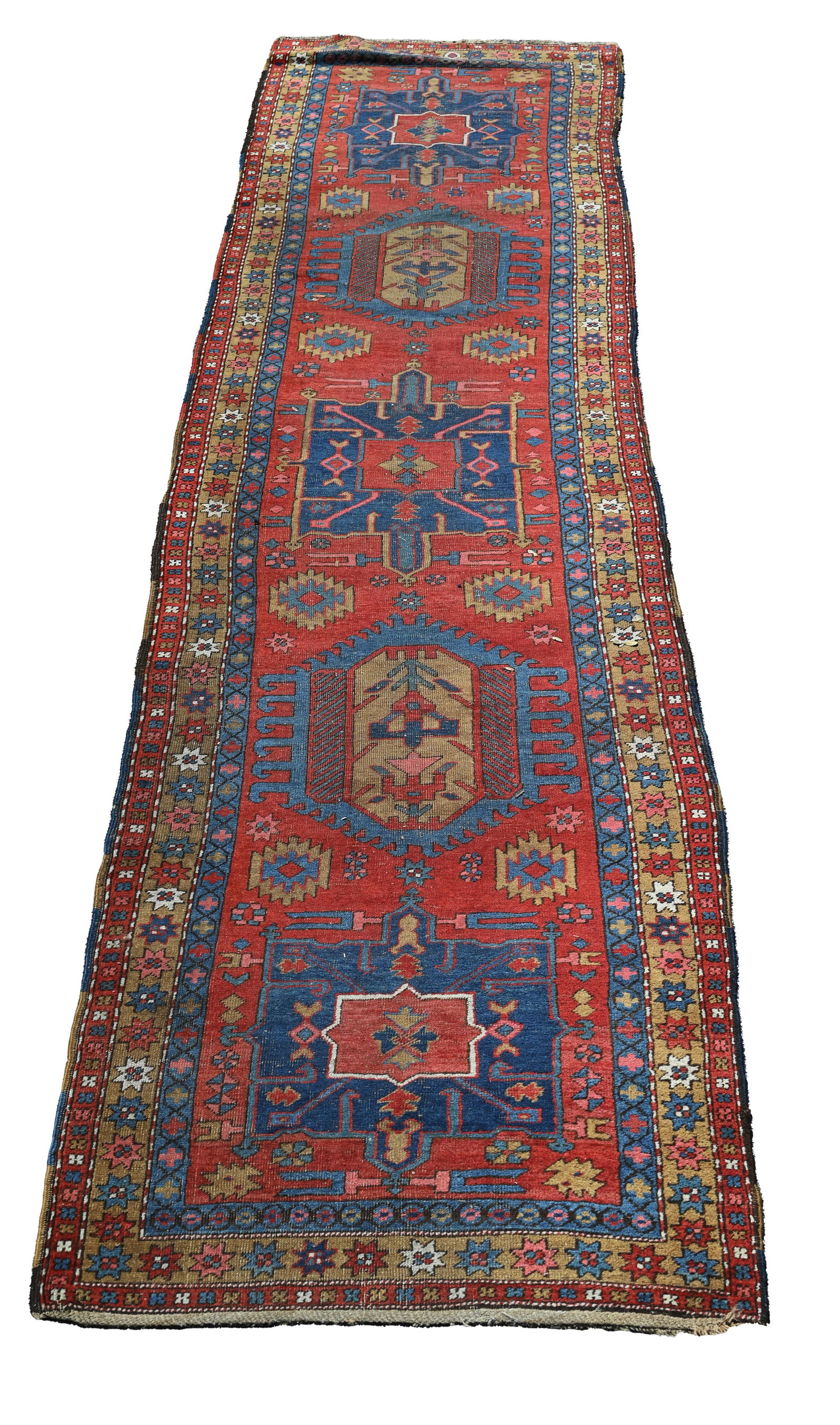 ANTIQUE HERIZ RUNNER RUG - 14'6"
