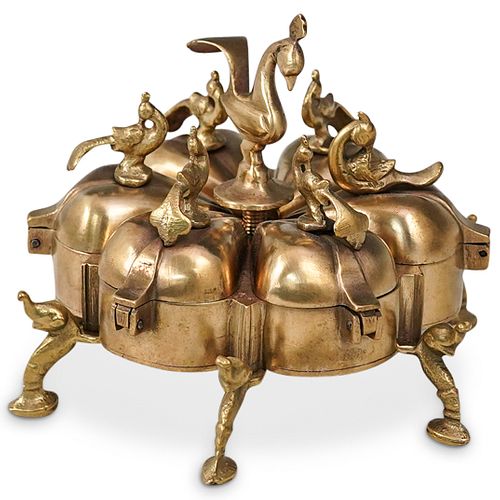 ANTIQUE HINDU BRASS MAKEUP