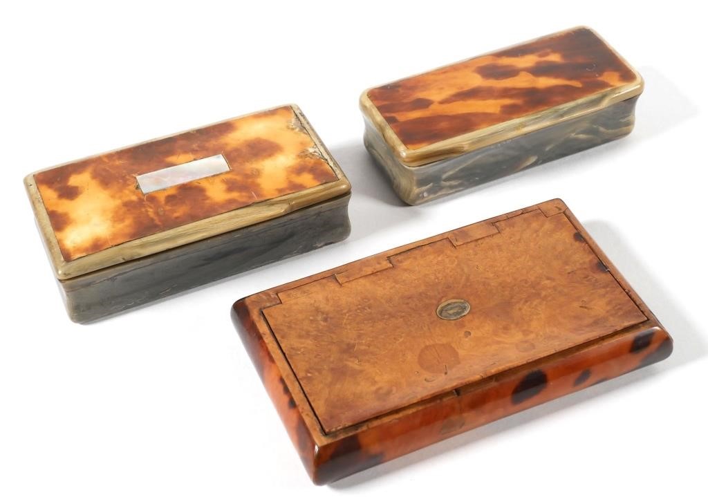 ANTIQUE HORN AND TORTOISESHELL