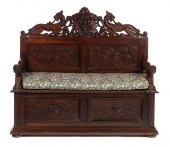 ANTIQUE HORNER MAHOGANY WING G