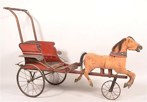 ANTIQUE HORSE DRAWN CHILD'S