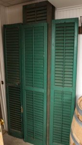 ANTIQUE HOUSE SHUTTERS IN OLD