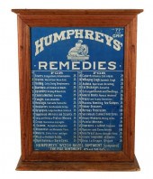 ANTIQUE HUMPHREYS REMEDIES STO