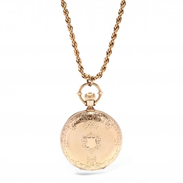 ANTIQUE HUNTER CASE POCKET WATCH,