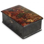 ANTIQUE IMPERIAL RUSSIAN LACQU