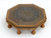 ANTIQUE INDIAN BAJOT LOW TABLE