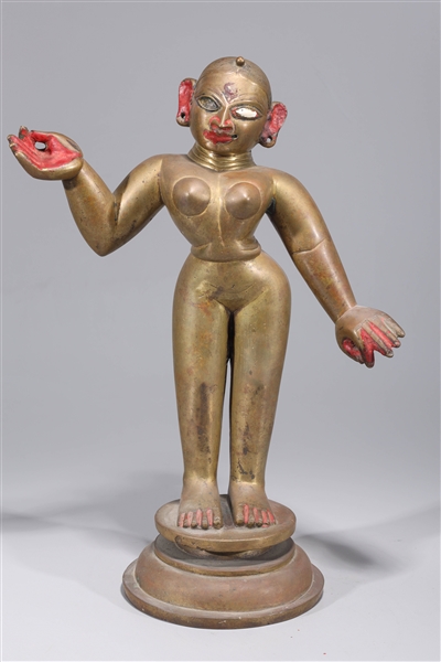 Antique Indian bronze statue of