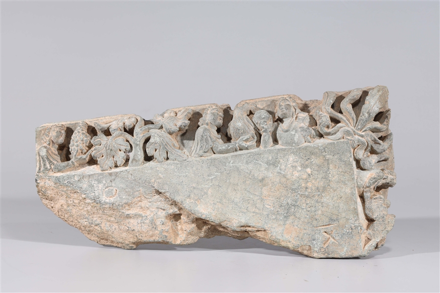 Antique Indian Gandharan stone wall