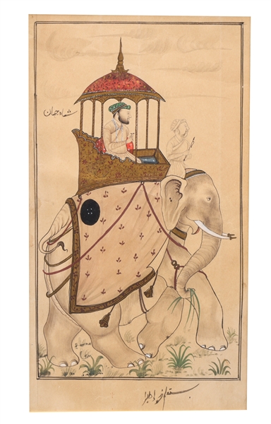 Antique Indian miniature watercolor