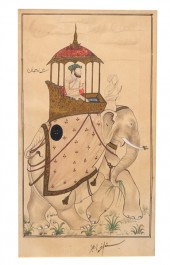 Antique Indian miniature water