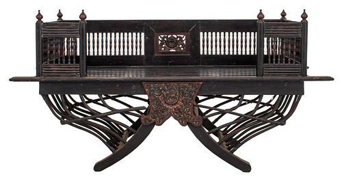 ANTIQUE INDIAN ROSEWOOD HOWDAH,