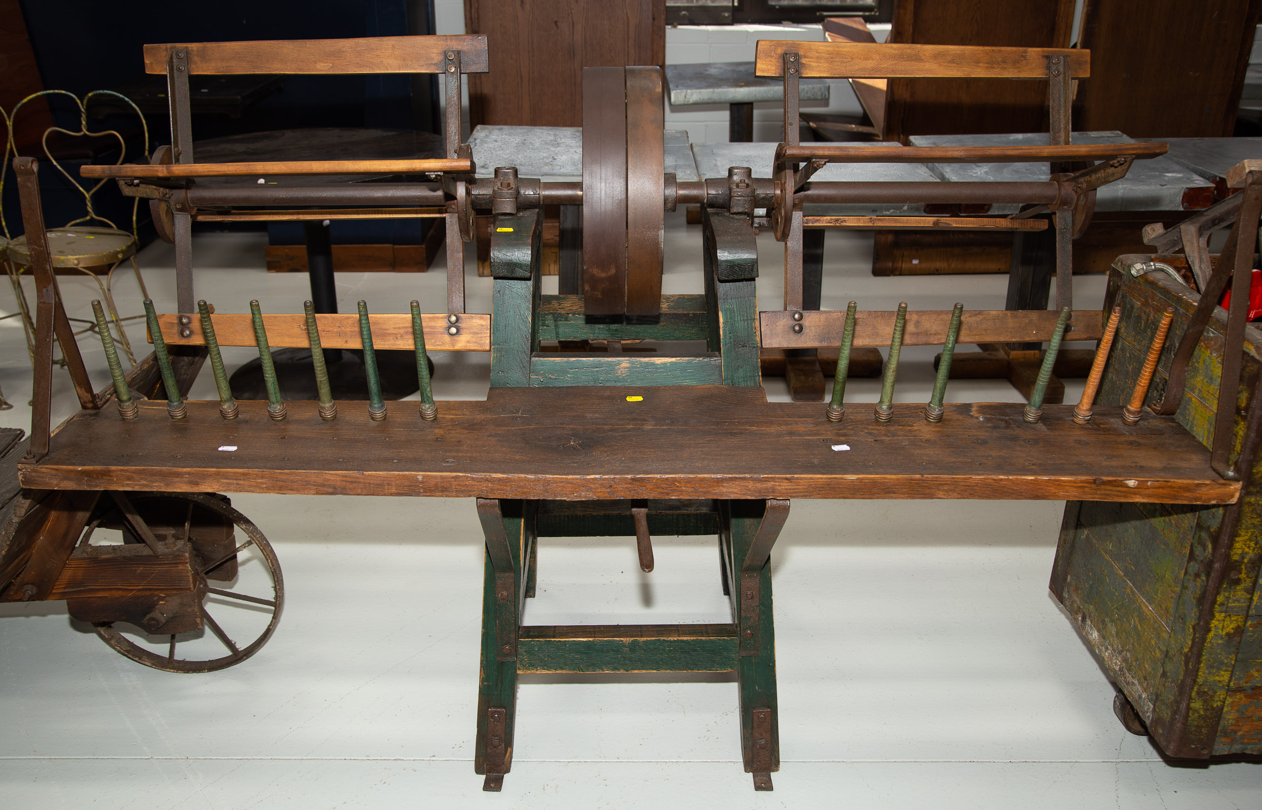 ANTIQUE INDUSTRIAL THREAD WINDING