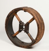 ANTIQUE INDUSTRIAL WOODEN BELT