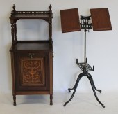 ANTIQUE INLAID COAL SCUTTLE TO