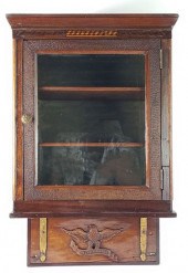 ANTIQUE INLAID HANGING VANITY