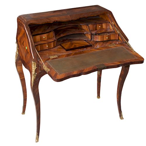 ANTIQUE INLAID MARQUETRY WOODEN