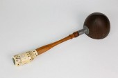 ANTIQUE INLAID WHALE IVORY, WO