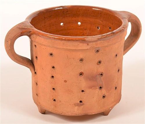 ANTIQUE INTERIOR GLAZED REDWARE