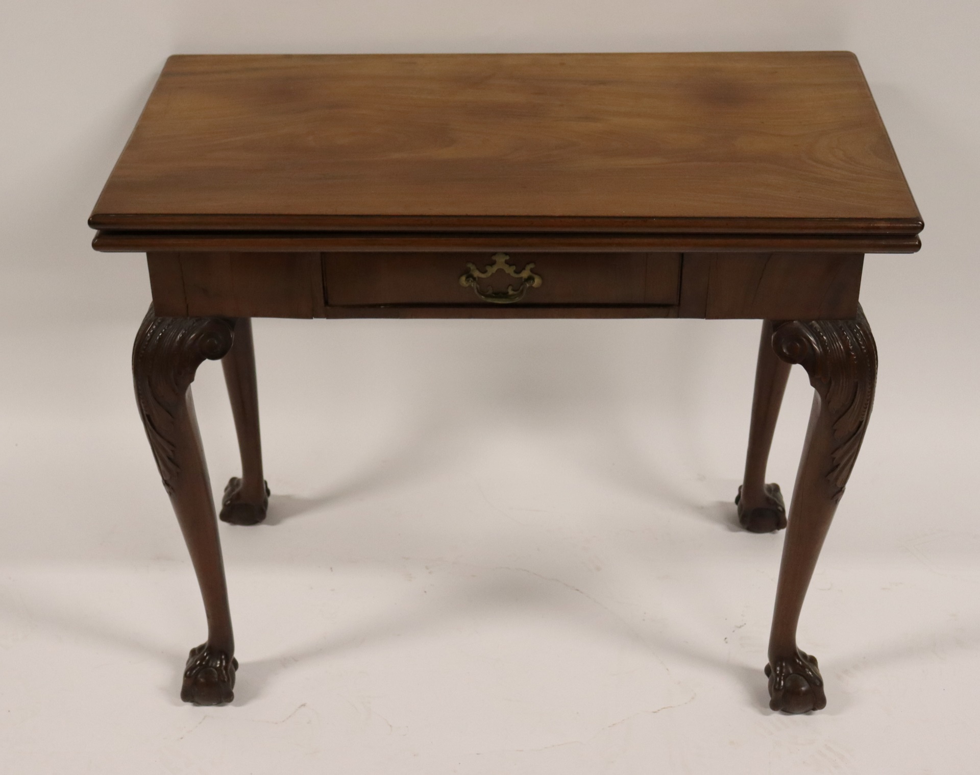 ANTIQUE IRISH MAHOGANY FLIP TOP