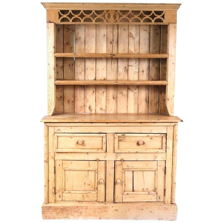 ANTIQUE IRISH PINE STEP-BACK