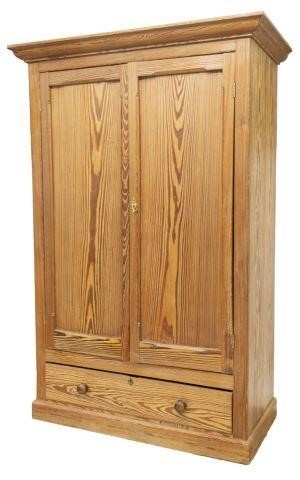 ANTIQUE IRISH PITCH PINE TWO DOOR