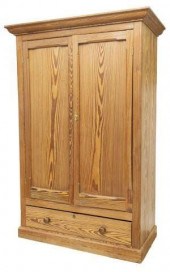 ANTIQUE IRISH PITCH PINE TWO D