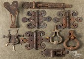 ANTIQUE IRON DOOR LATCHES, KNO