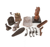 ANTIQUE IRON GROUPING INCL. 19