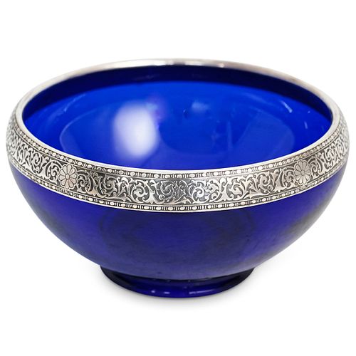 ANTIQUE ISLAMIC STERLING AND COBALT