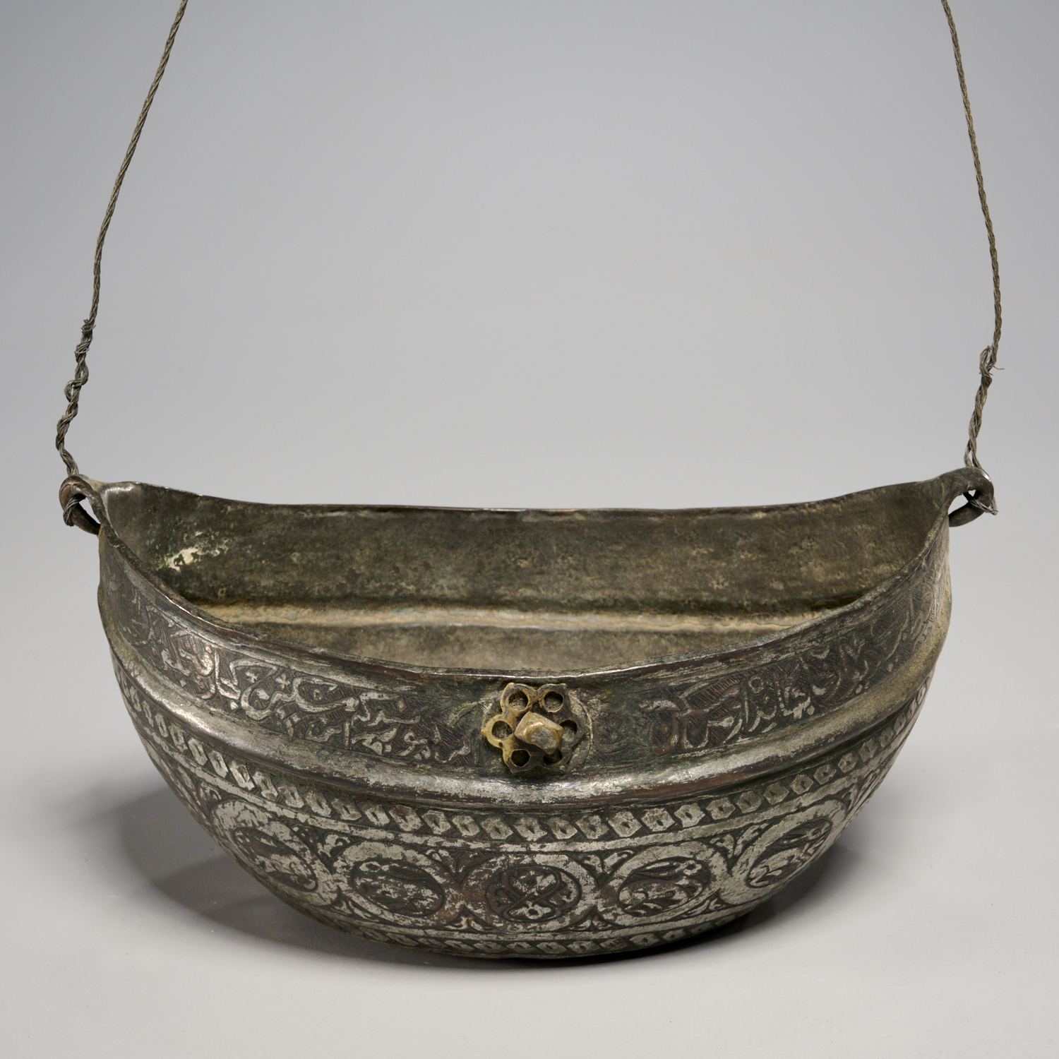 ANTIQUE ISLAMIC TINNED COPPER