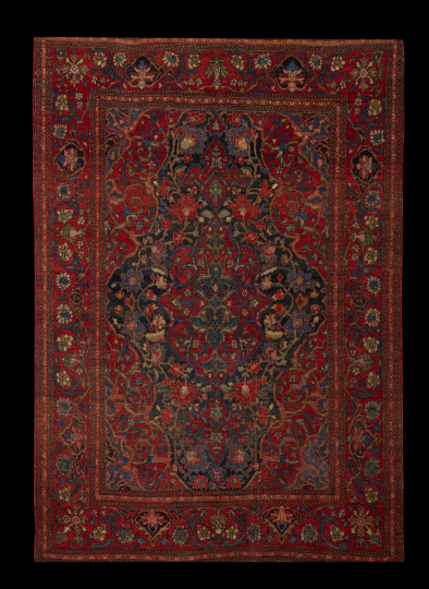 Antique Isphahan Carpet,  4' 6" x