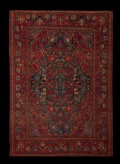 Antique Isphahan Carpet,  4' 6