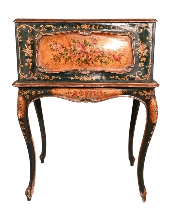 ANTIQUE ITALIAN CARVED HAND PAINTED