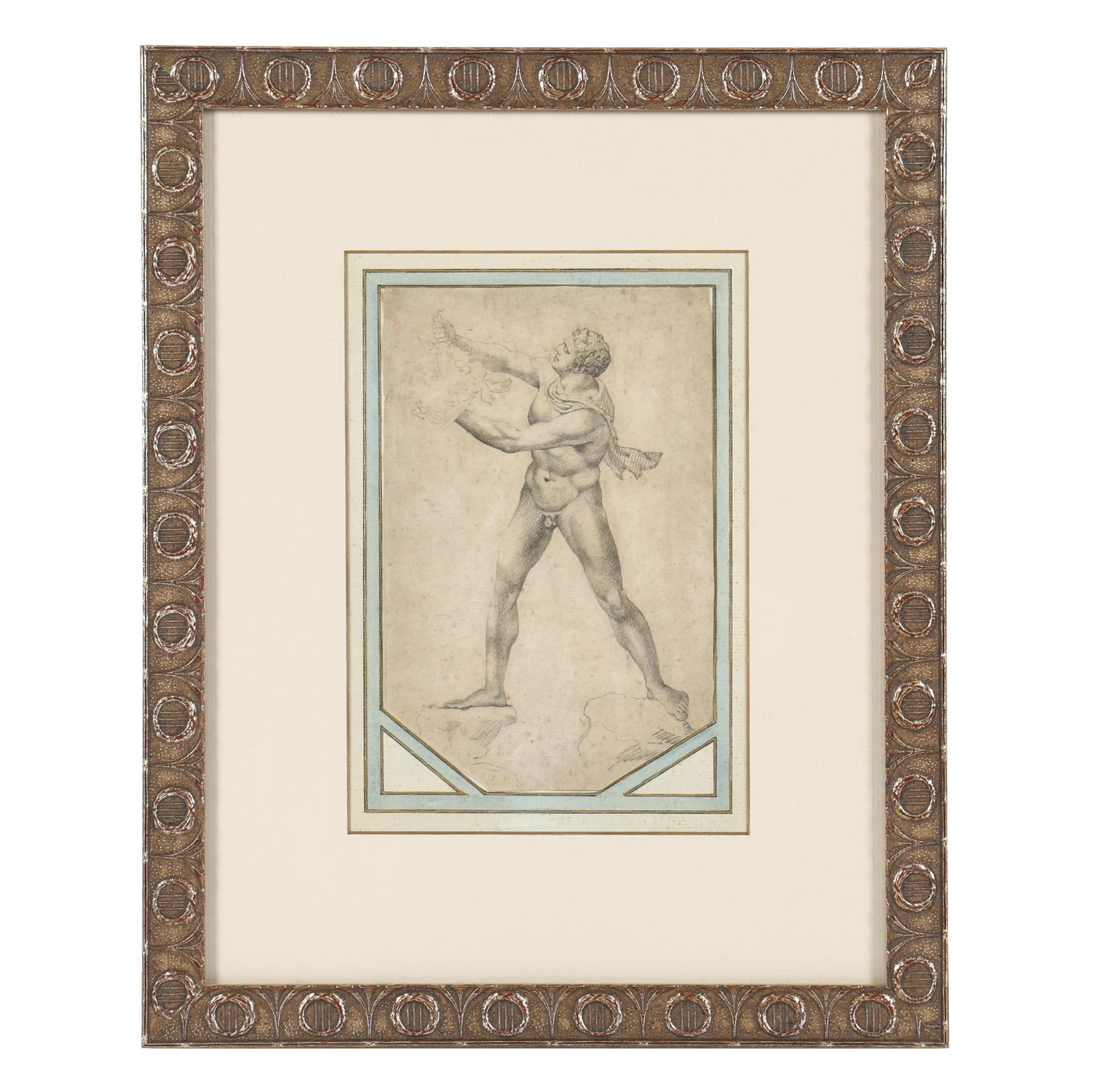 ANTIQUE ITALIAN FIGURE STUDY OF A