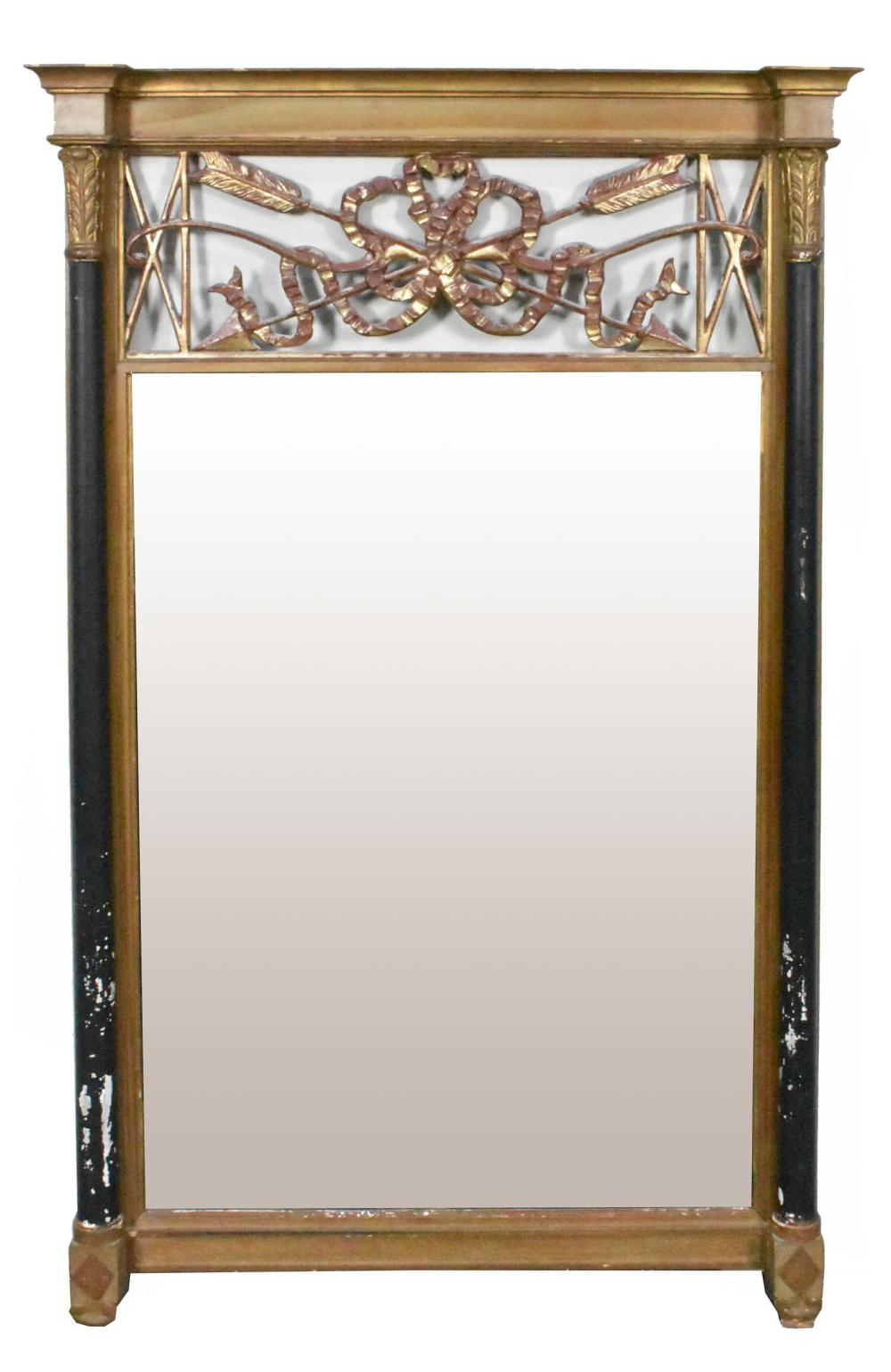 ANTIQUE ITALIAN GILTWOOD MIRROR,