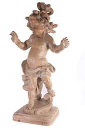 ANTIQUE ITALIAN HAND CARVED PU
