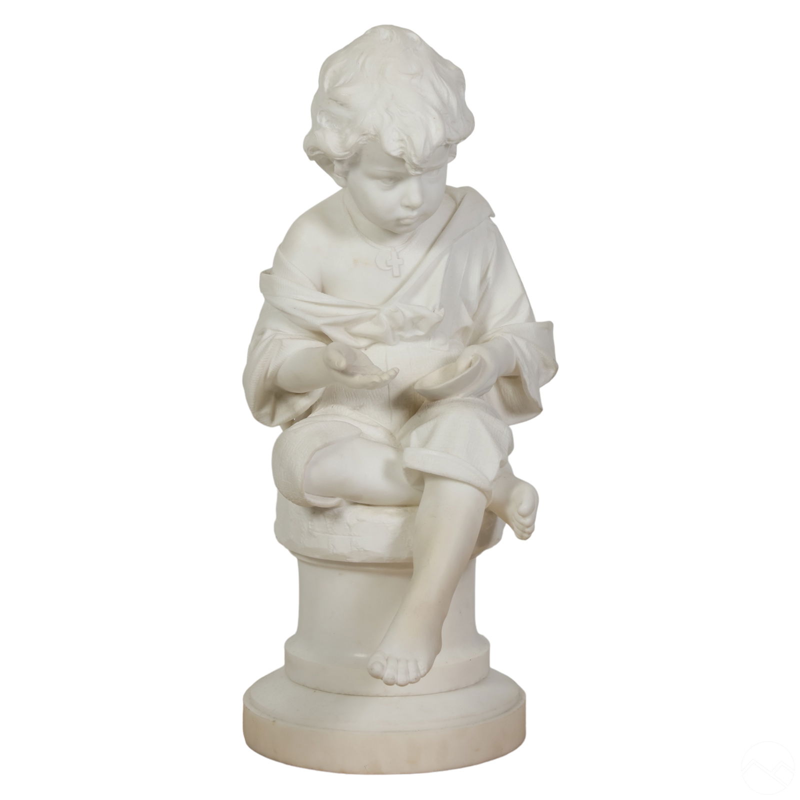 ANTIQUE ITALIAN MARBLE FATE LA