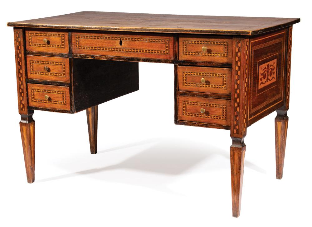 ANTIQUE ITALIAN NEOCLASSICAL INLAID