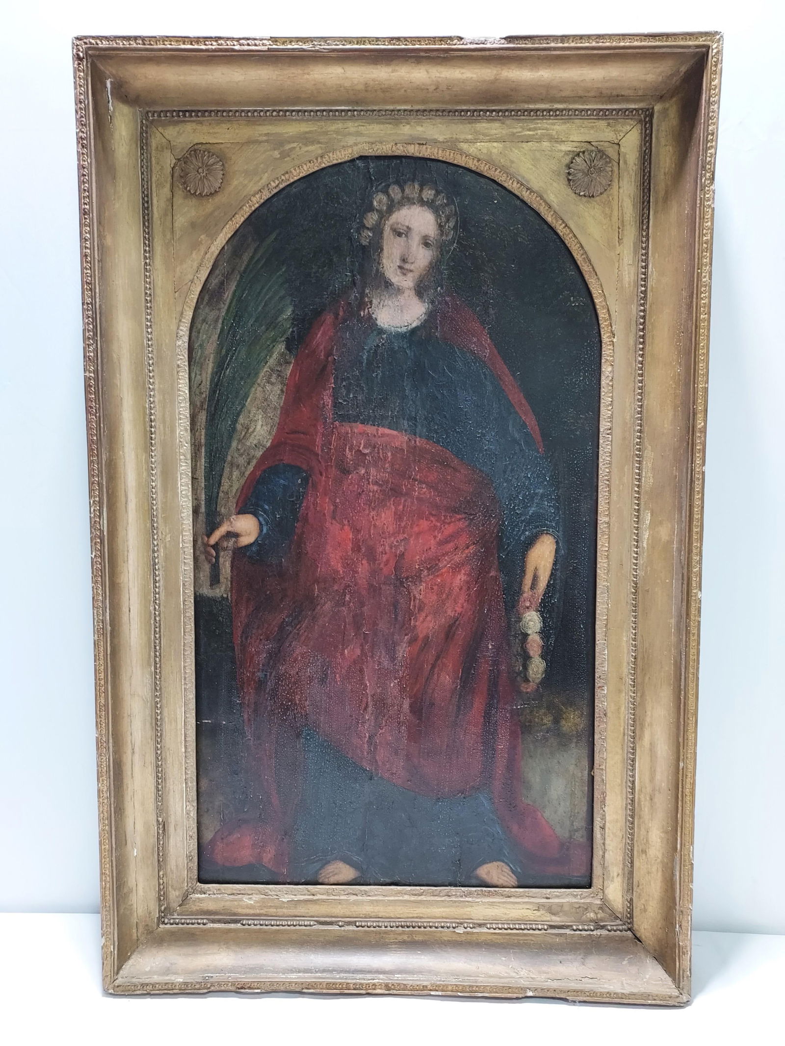 ANTIQUE ITALIAN OIL ON PANEL