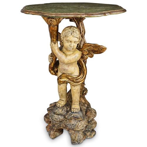 ANTIQUE ITALIAN POLYCHROME CARVED