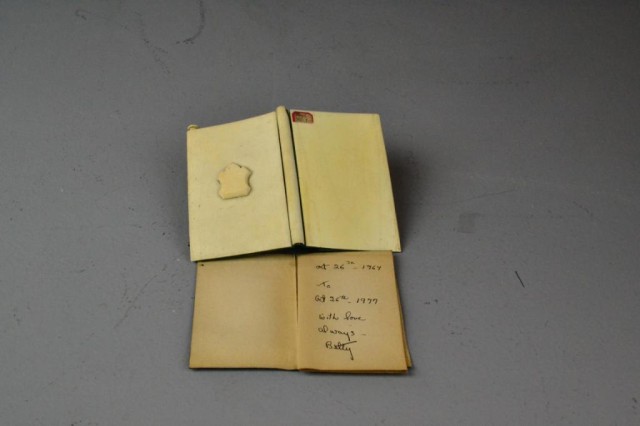 ANTIQUE IVORY NOTEBOOK WITH